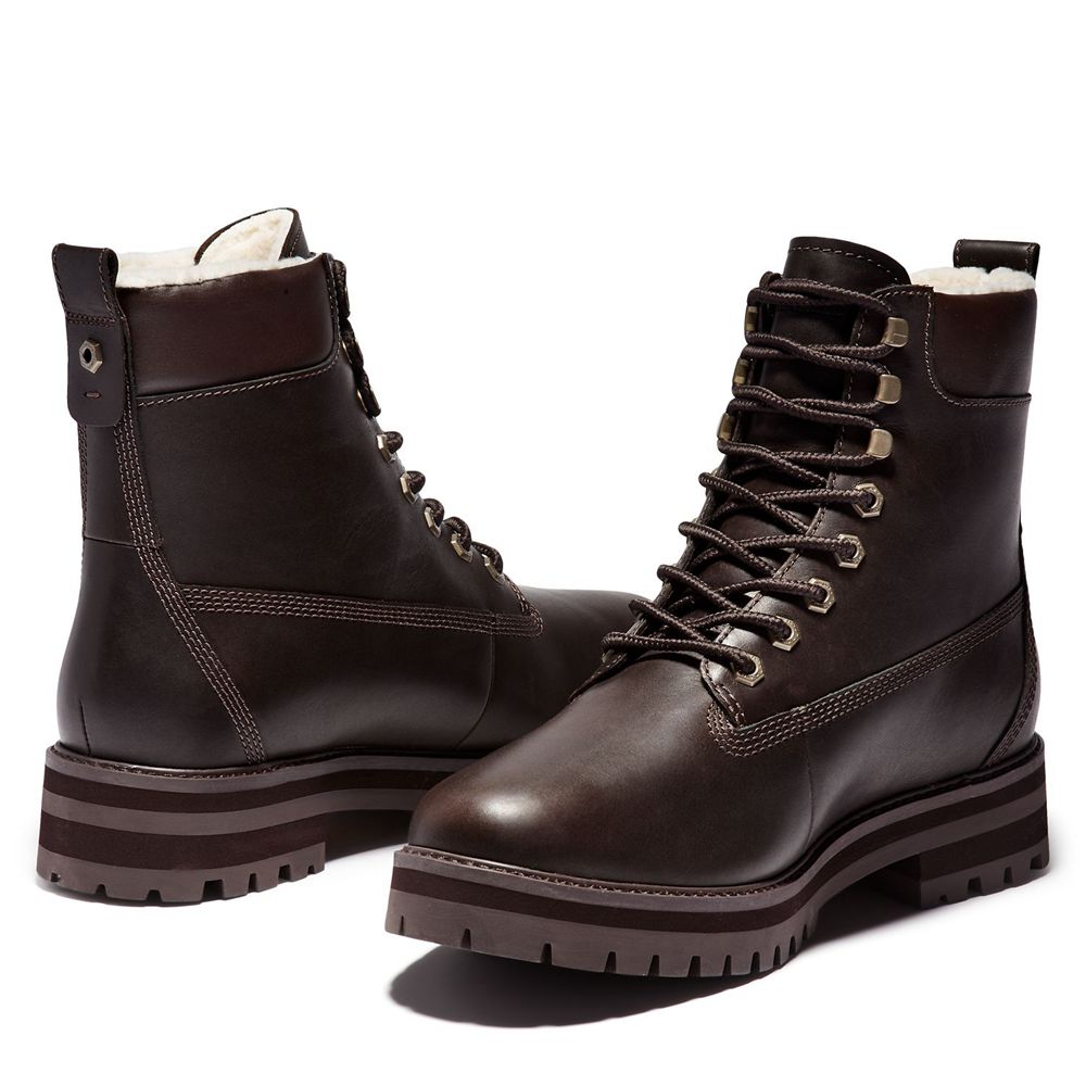 Botas de Invierno Timberland Hombre Courma Guy Waterproof Marrones Oscuro - Chile KQL-032895